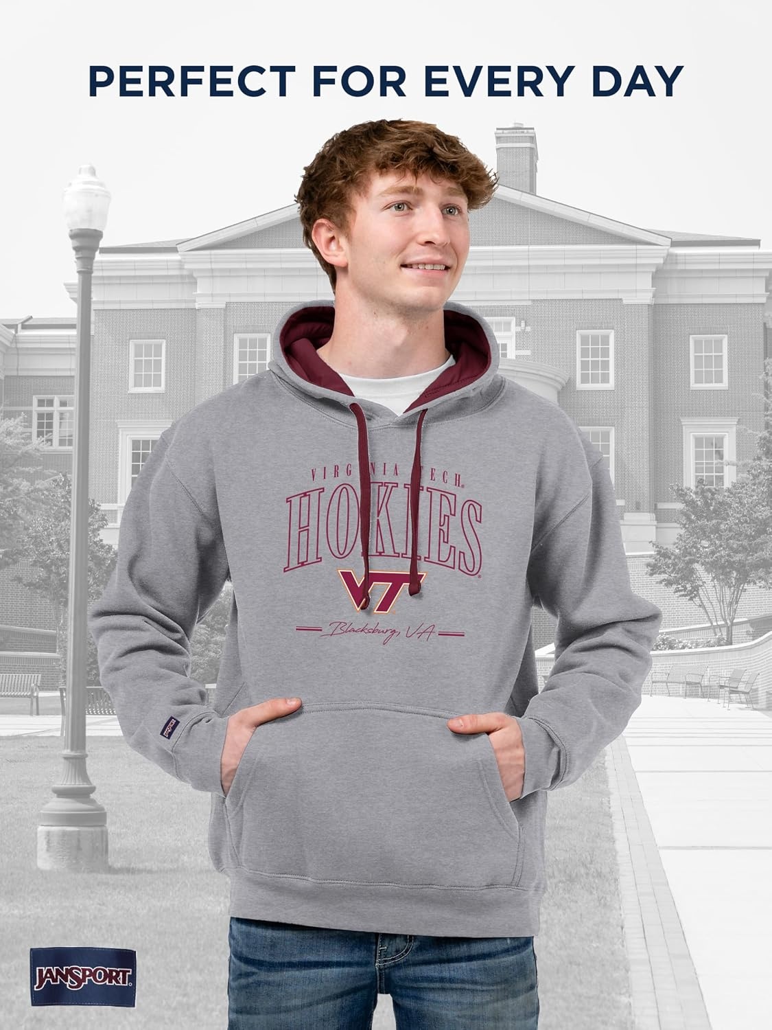 image:imageJanSport NCAA unisexadult Rival Colorblock HoodTeam Color