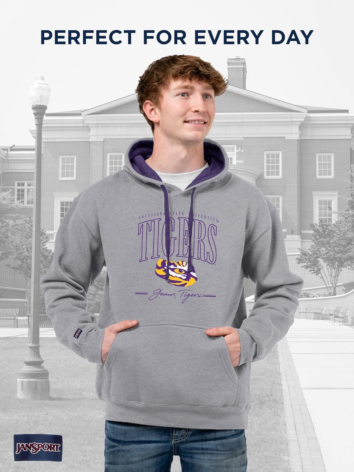 image:imageJanSport NCAA unisexadult Rival Colorblock HoodTeam Color
