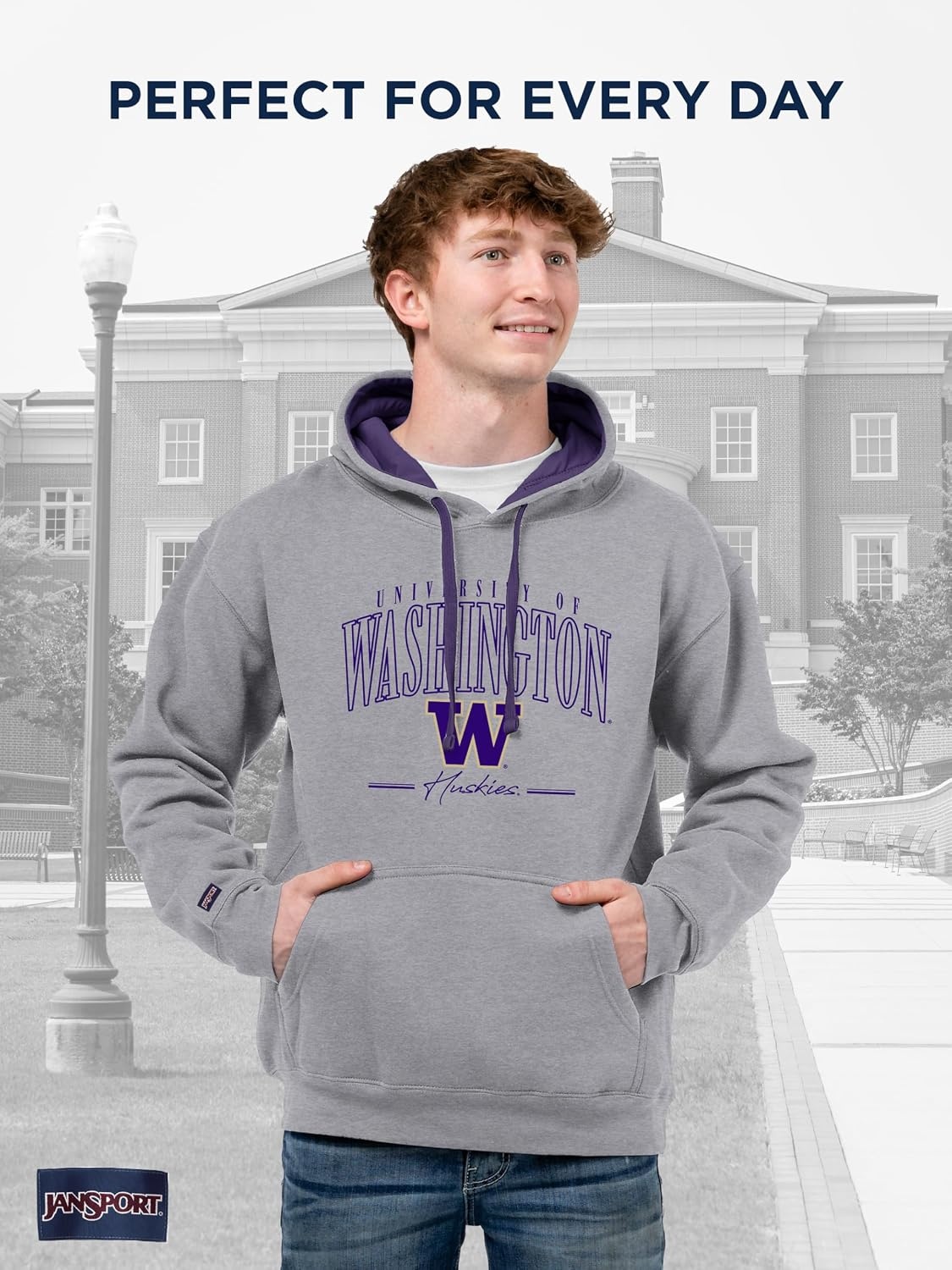 image:imageJanSport NCAA unisexadult Rival Colorblock HoodTeam Color