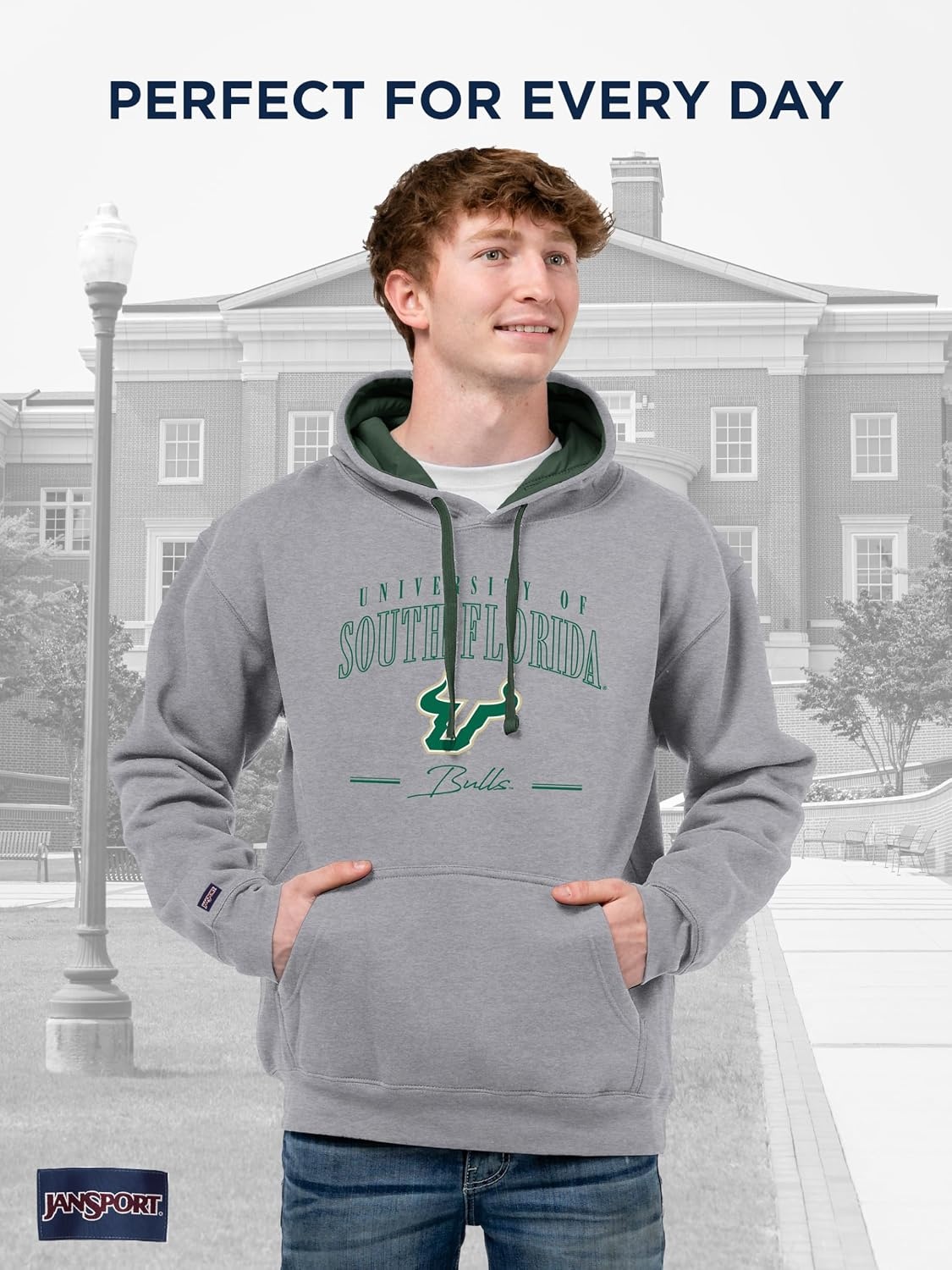 image:imageJanSport NCAA unisexadult Rival Colorblock HoodTeam Color