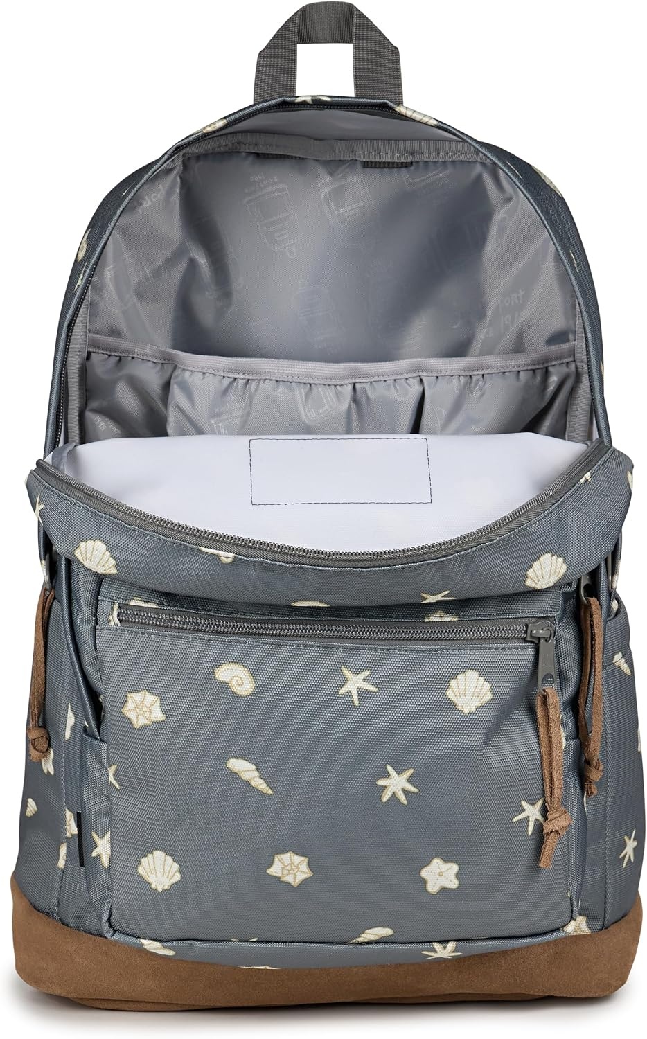 image:imageJanSport Right Pack Backpack Durable Daypack with Padded 15 Laptop Sleeve Spacious Main Compartment amp Integrated Water Bottle Pocket Animal IllusionShell Yes Grey