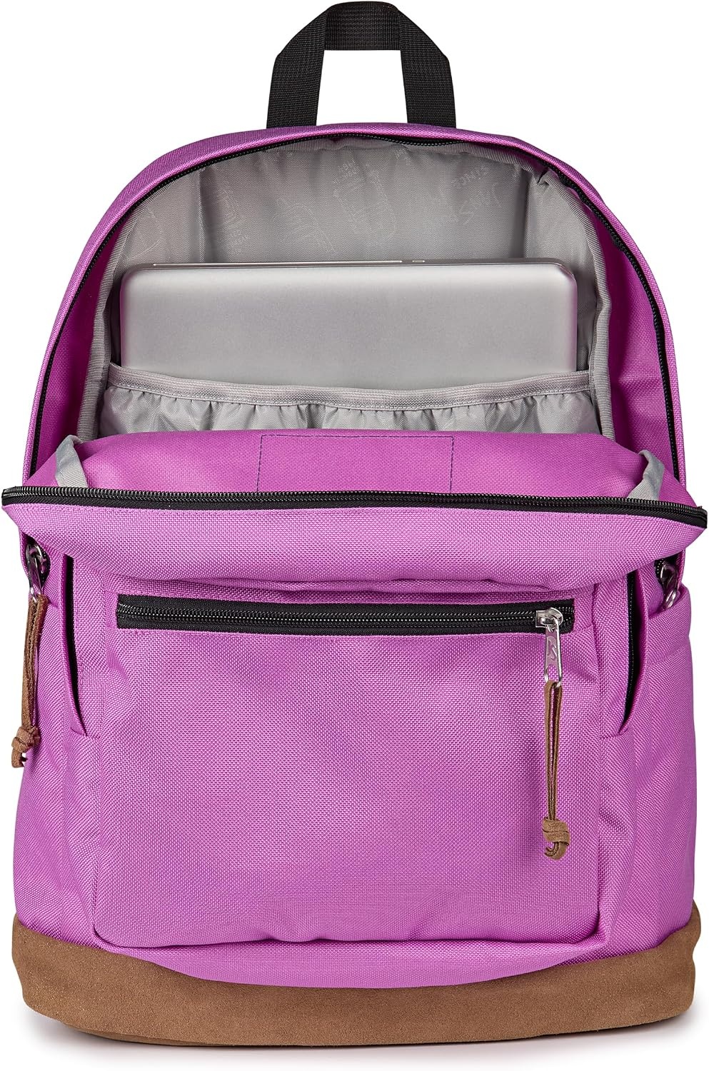 image:imageJanSport Right Pack Backpack Durable Daypack with Padded 15 Laptop Sleeve Spacious Main Compartment amp Integrated Water Bottle Pocket Animal IllusionDigital Fuchsia