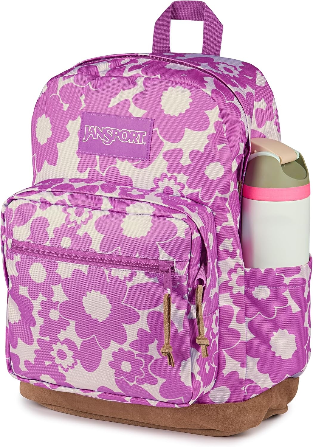 image:imageJanSport Right Pack Backpack Durable Daypack with Padded 15 Laptop Sleeve Spacious Main Compartment amp Integrated Water Bottle Pocket Animal IllusionBlossom Bae Pink