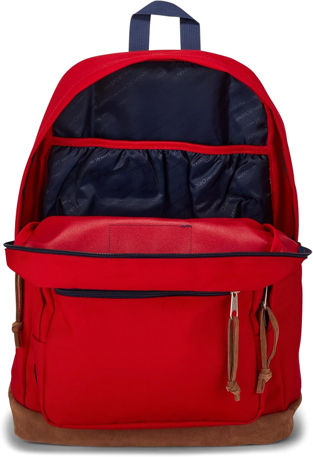image:imageJanSport Right Pack Backpack Durable Daypack with Padded 15 Laptop Sleeve Spacious Main Compartment amp Integrated Water Bottle Pocket Animal IllusionRed Tape
