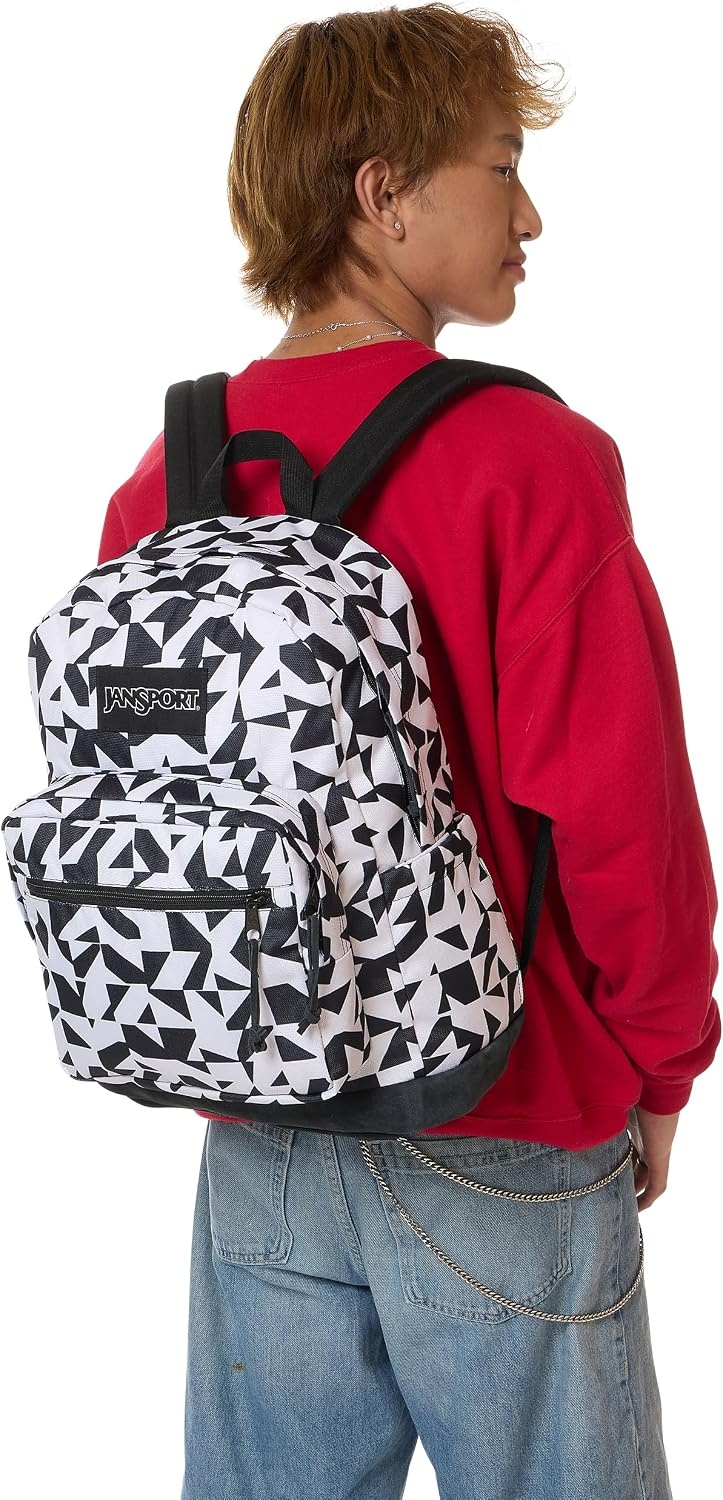image:imageJanSport Right Pack Backpack Durable Daypack with Padded 15 Laptop Sleeve Spacious Main Compartment amp Integrated Water Bottle Pocket Animal IllusionGroovy Grids
