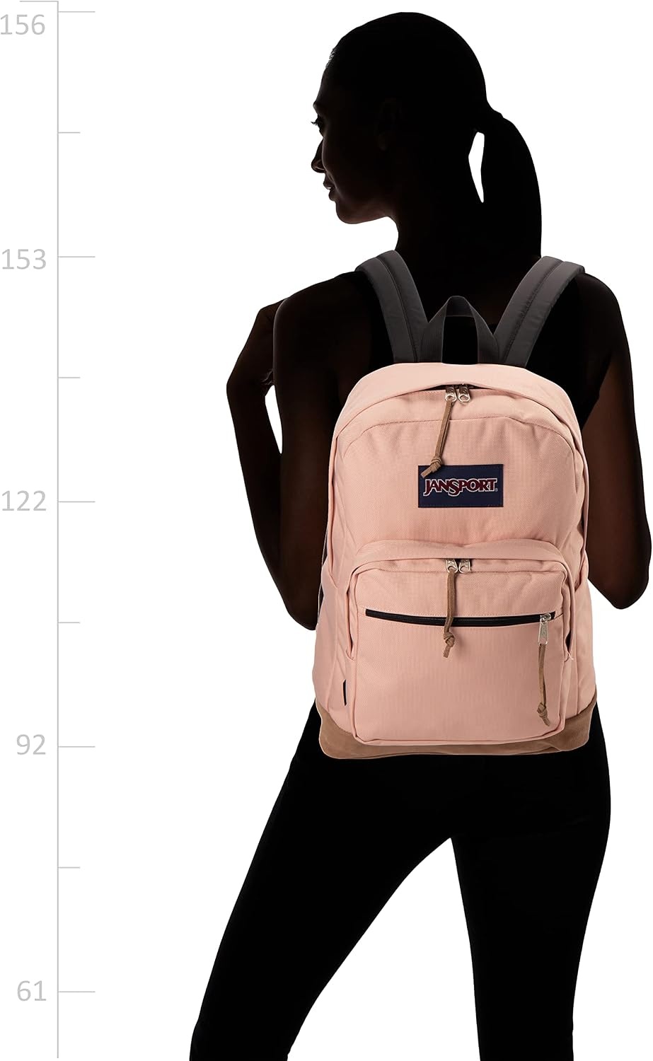 image:imageJanSport Right Pack Backpack Durable Daypack with Padded 15 Laptop Sleeve Spacious Main Compartment amp Integrated Water Bottle Pocket Animal IllusionMisty Rose