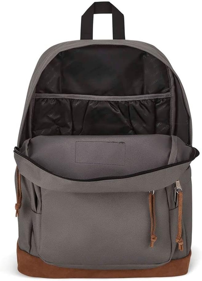 image:imageJanSport Right Pack Backpack Durable Daypack with Padded 15 Laptop Sleeve Spacious Main Compartment amp Integrated Water Bottle Pocket Animal IllusionGraphite Grey