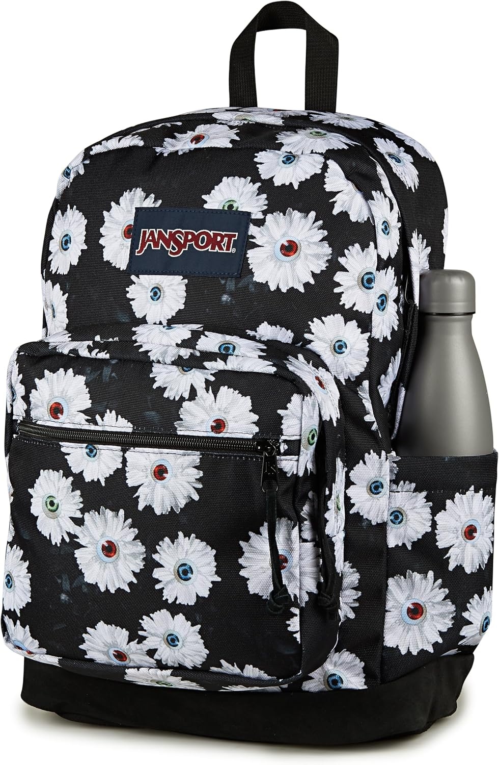 image:imageJanSport Right Pack Backpack Durable Daypack with Padded 15 Laptop Sleeve Spacious Main Compartment amp Integrated Water Bottle Pocket Animal IllusionEyeball Blossom