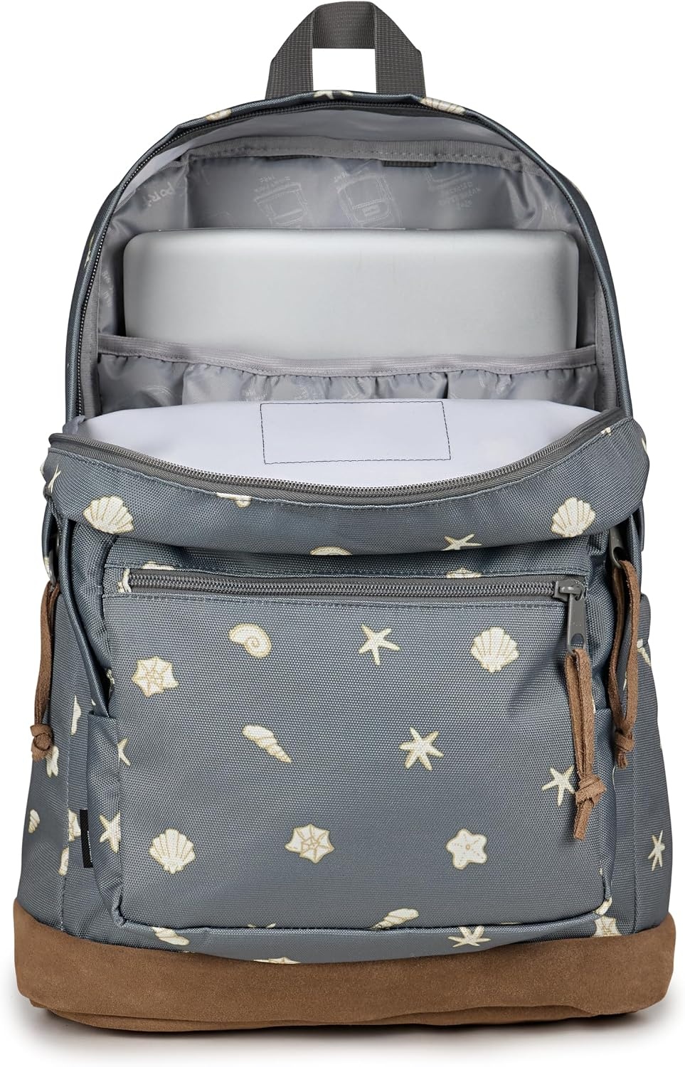 image:imageJanSport Right Pack Backpack Durable Daypack with Padded 15 Laptop Sleeve Spacious Main Compartment amp Integrated Water Bottle Pocket Animal IllusionShell Yes Grey