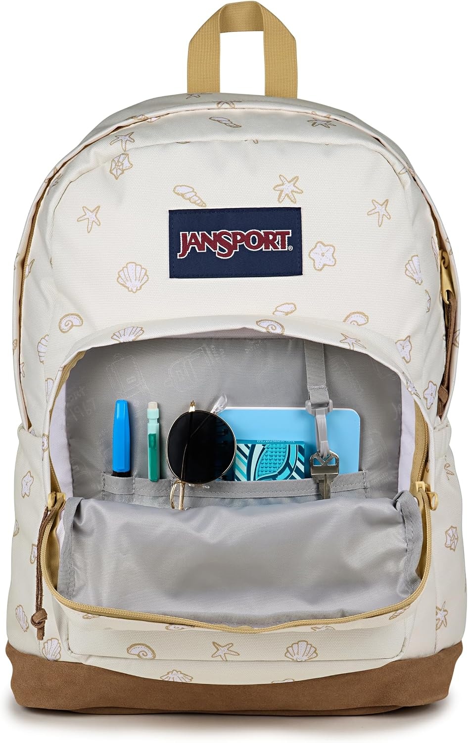 image:imageJanSport Right Pack Backpack Durable Daypack with Padded 15 Laptop Sleeve Spacious Main Compartment amp Integrated Water Bottle Pocket Animal IllusionShell Yes