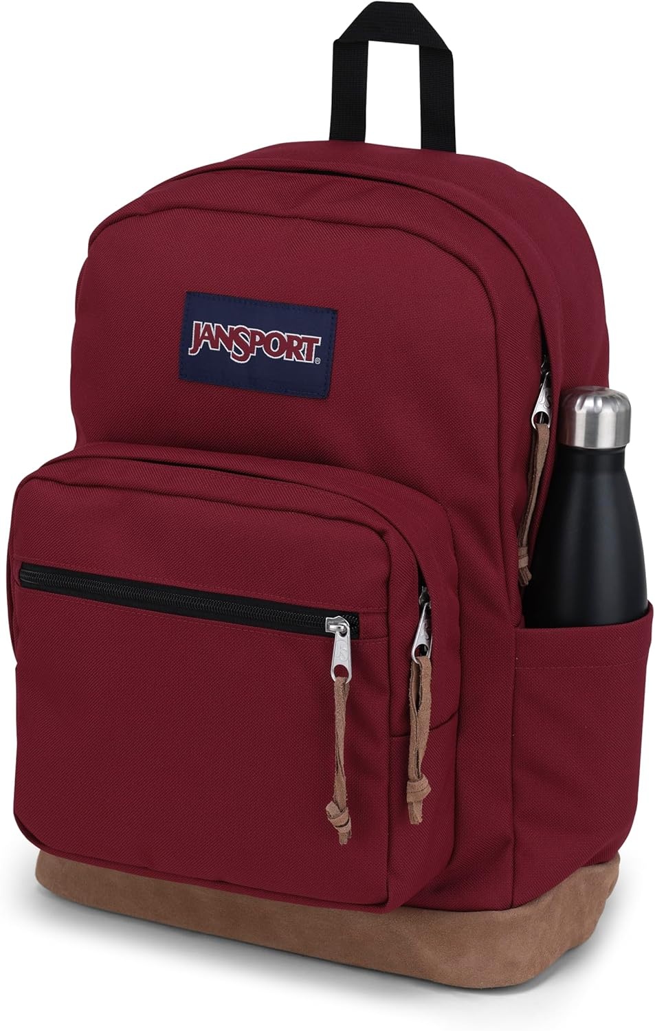 image:imageJanSport Right Pack Backpack Durable Daypack with Padded 15 Laptop Sleeve Spacious Main Compartment amp Integrated Water Bottle Pocket Animal IllusionRusset Red