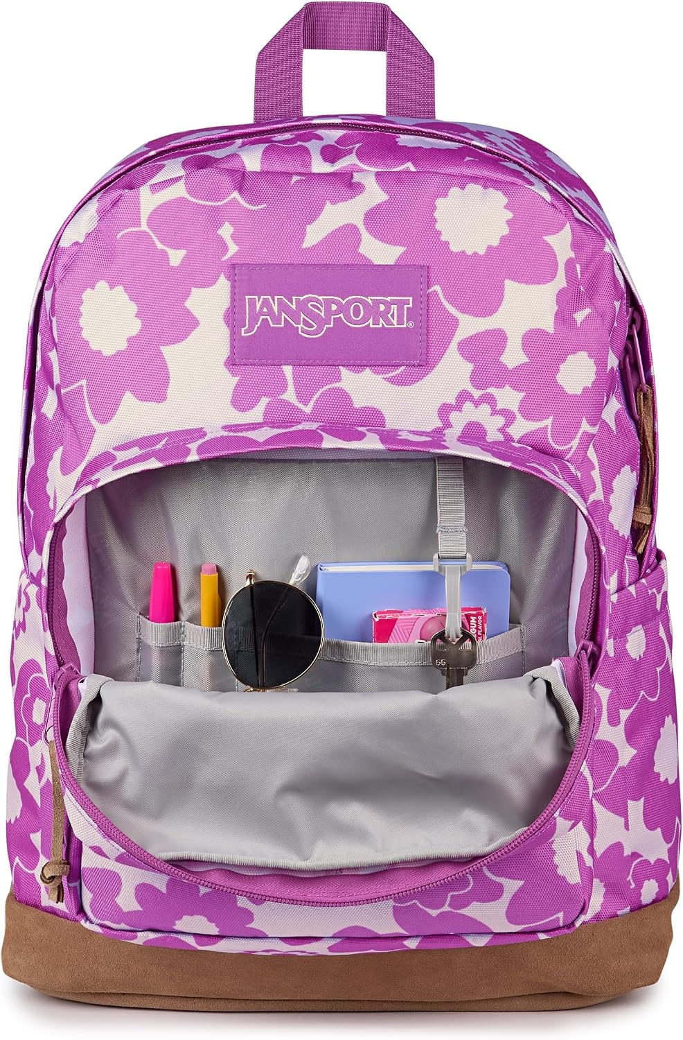 image:imageJanSport Right Pack Backpack Durable Daypack with Padded 15 Laptop Sleeve Spacious Main Compartment amp Integrated Water Bottle Pocket Animal IllusionBlossom Bae Pink