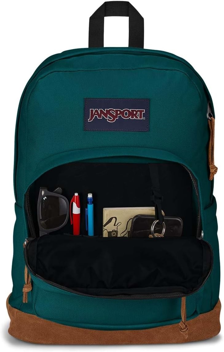 image:imageJanSport Right Pack Backpack Durable Daypack with Padded 15 Laptop Sleeve Spacious Main Compartment amp Integrated Water Bottle Pocket Animal IllusionDeep Juniper