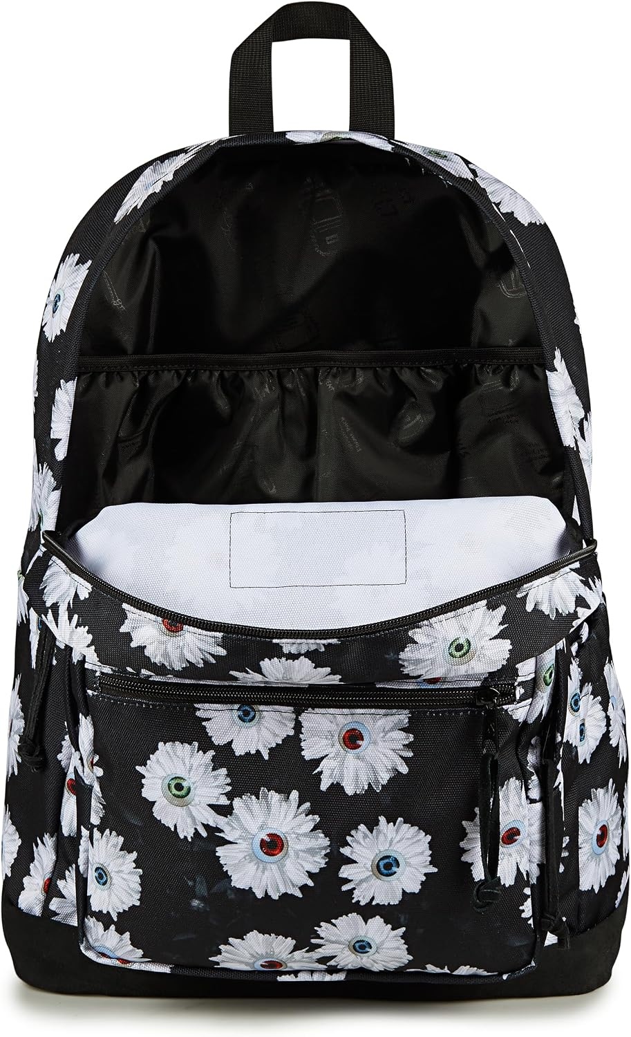 image:imageJanSport Right Pack Backpack Durable Daypack with Padded 15 Laptop Sleeve Spacious Main Compartment amp Integrated Water Bottle Pocket Animal IllusionEyeball Blossom