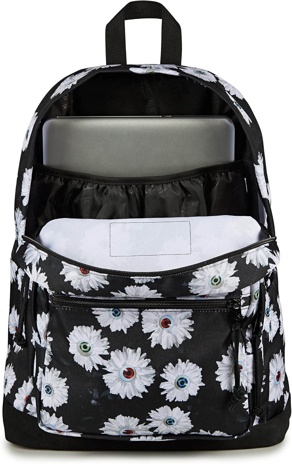 image:imageJanSport Right Pack Backpack Durable Daypack with Padded 15 Laptop Sleeve Spacious Main Compartment amp Integrated Water Bottle Pocket Animal IllusionEyeball Blossom