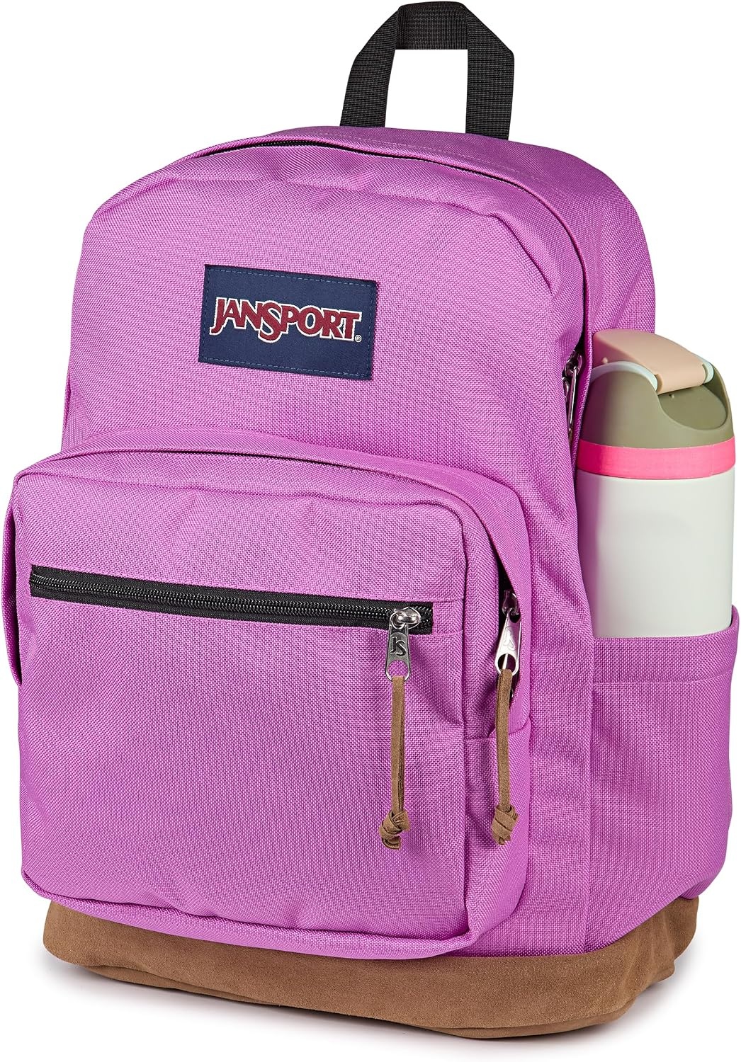image:imageJanSport Right Pack Backpack Durable Daypack with Padded 15 Laptop Sleeve Spacious Main Compartment amp Integrated Water Bottle Pocket Animal IllusionDigital Fuchsia