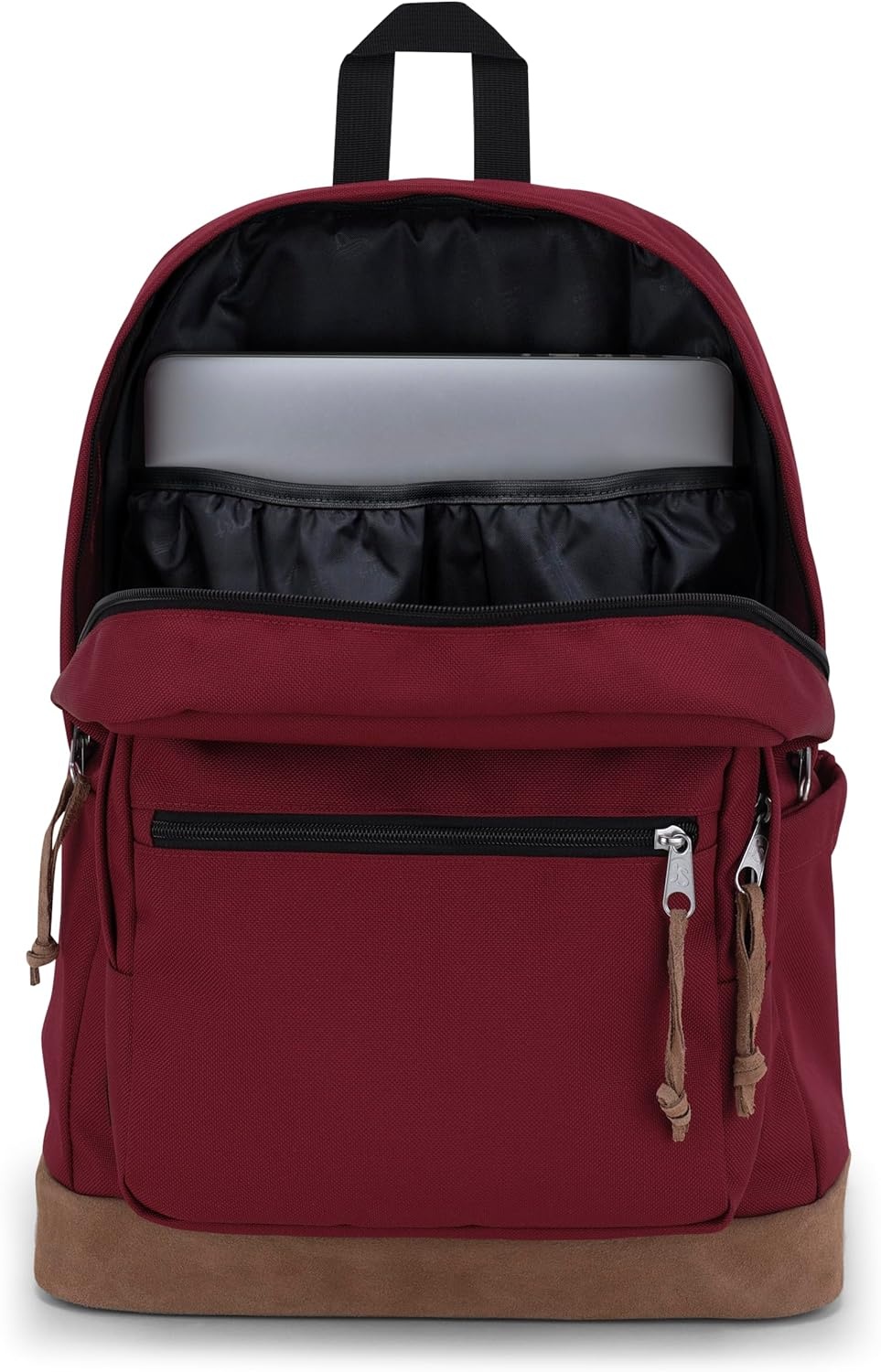 image:imageJanSport Right Pack Backpack Durable Daypack with Padded 15 Laptop Sleeve Spacious Main Compartment amp Integrated Water Bottle Pocket Animal IllusionRusset Red