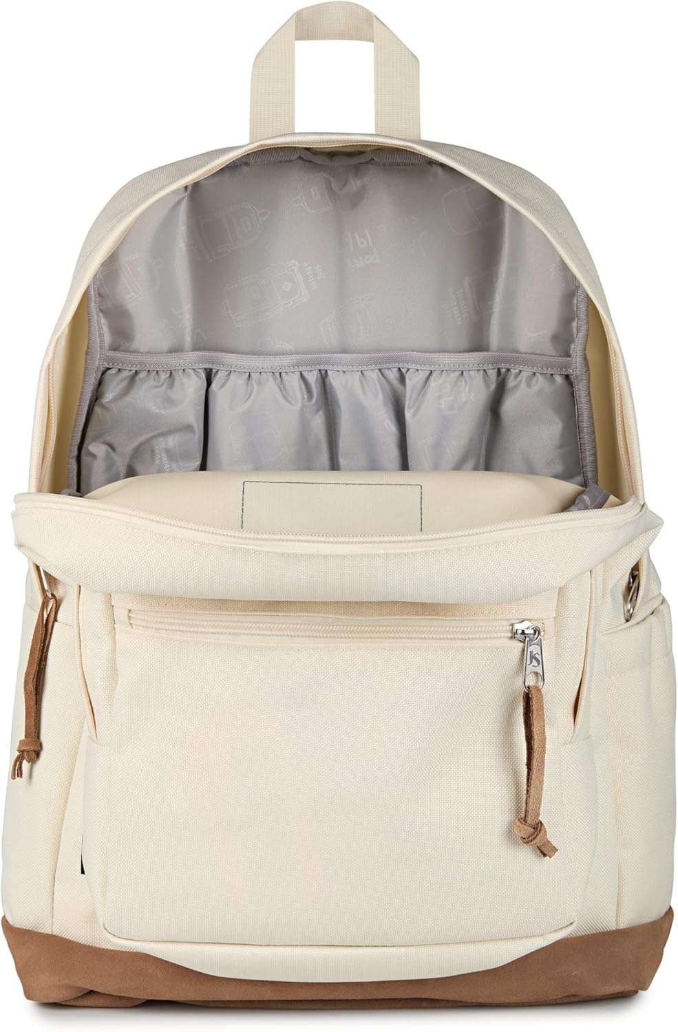 image:imageJanSport Right Pack Backpack Durable Daypack with Padded 15 Laptop Sleeve Spacious Main Compartment amp Integrated Water Bottle Pocket Animal IllusionMoon Flower