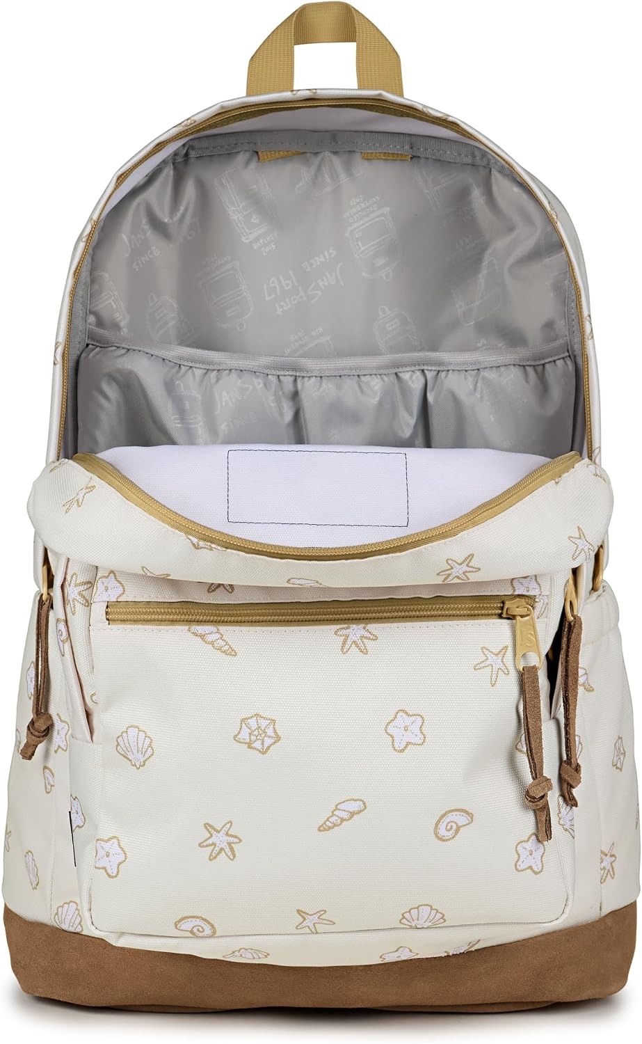 image:imageJanSport Right Pack Backpack Durable Daypack with Padded 15 Laptop Sleeve Spacious Main Compartment amp Integrated Water Bottle Pocket Animal IllusionShell Yes