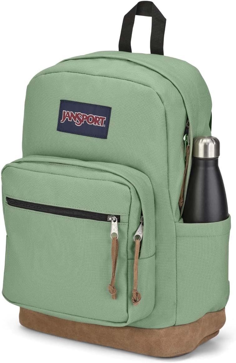 image:imageJanSport Right Pack Backpack Durable Daypack with Padded 15 Laptop Sleeve Spacious Main Compartment amp Integrated Water Bottle Pocket Animal IllusionLoden Frost