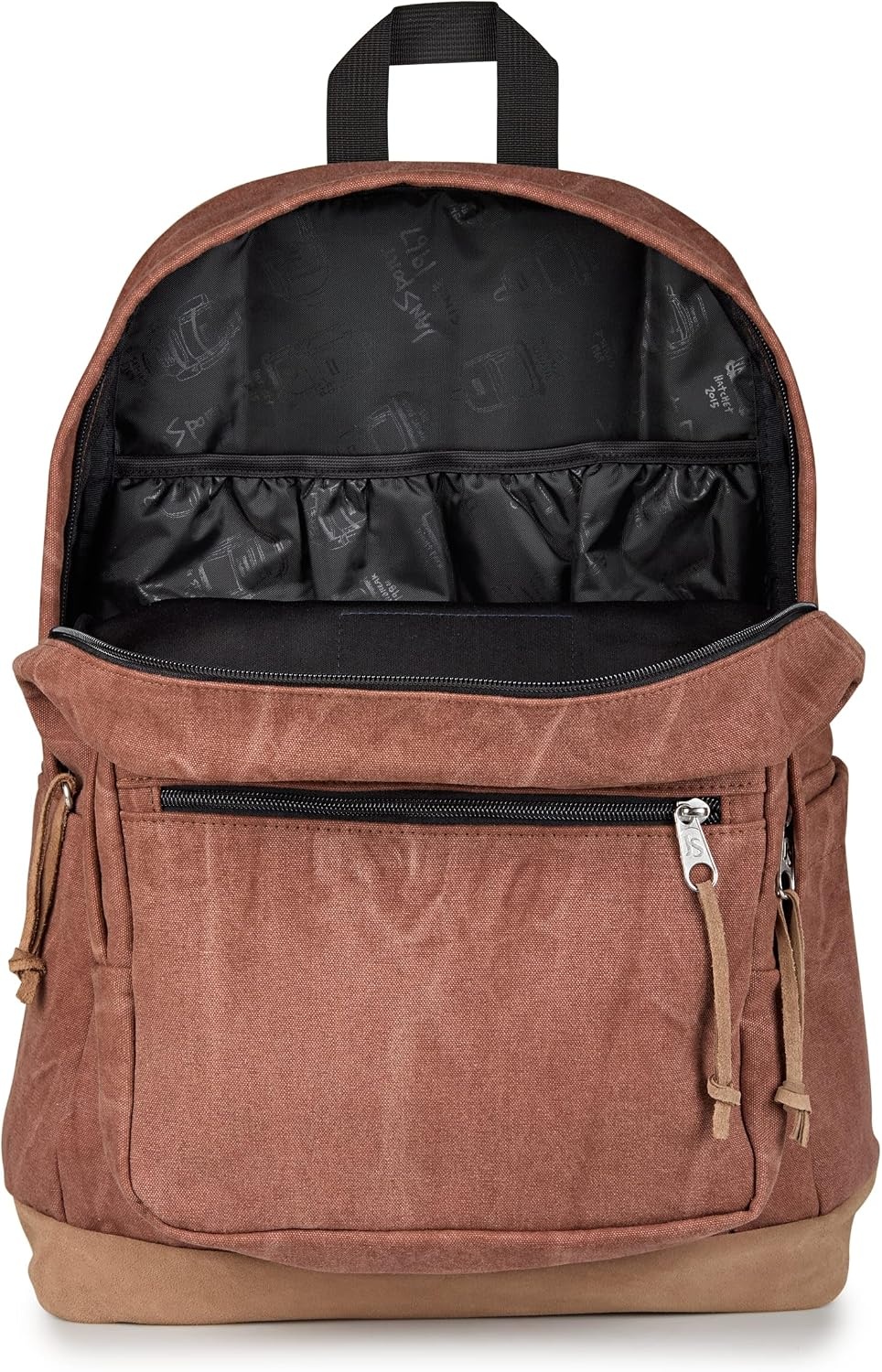 image:imageJanSport Right Pack Expressions Backpack Travel Work or Laptop Bag Coconut CorduroyAged Canvas BrownLt BrnDk Brown