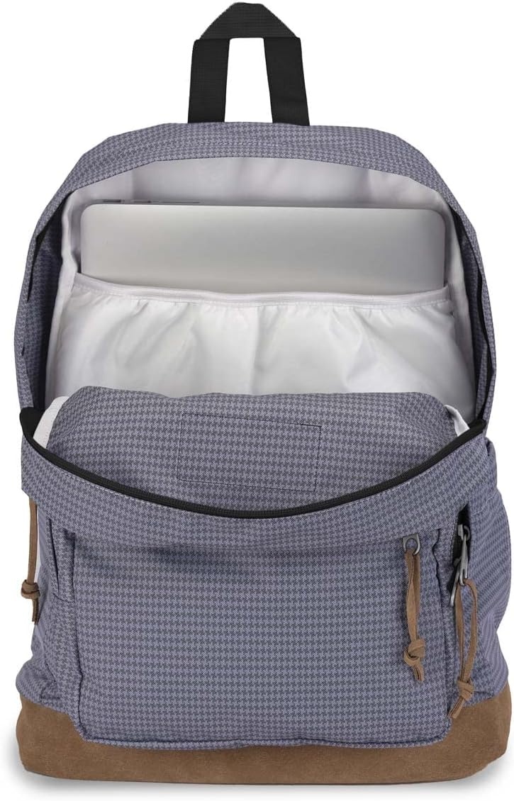 image:imageJanSport Right Pack Expressions Backpack Travel Work or Laptop Bag Coconut CorduroyHoundstooth Pastel Lilac