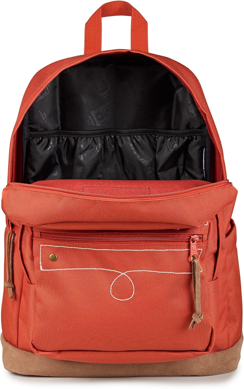 image:imageJanSport Right Pack Expressions Backpack Travel Work or Laptop Bag Coconut CorduroyWestbound Embroidery Dune RedBrownTan