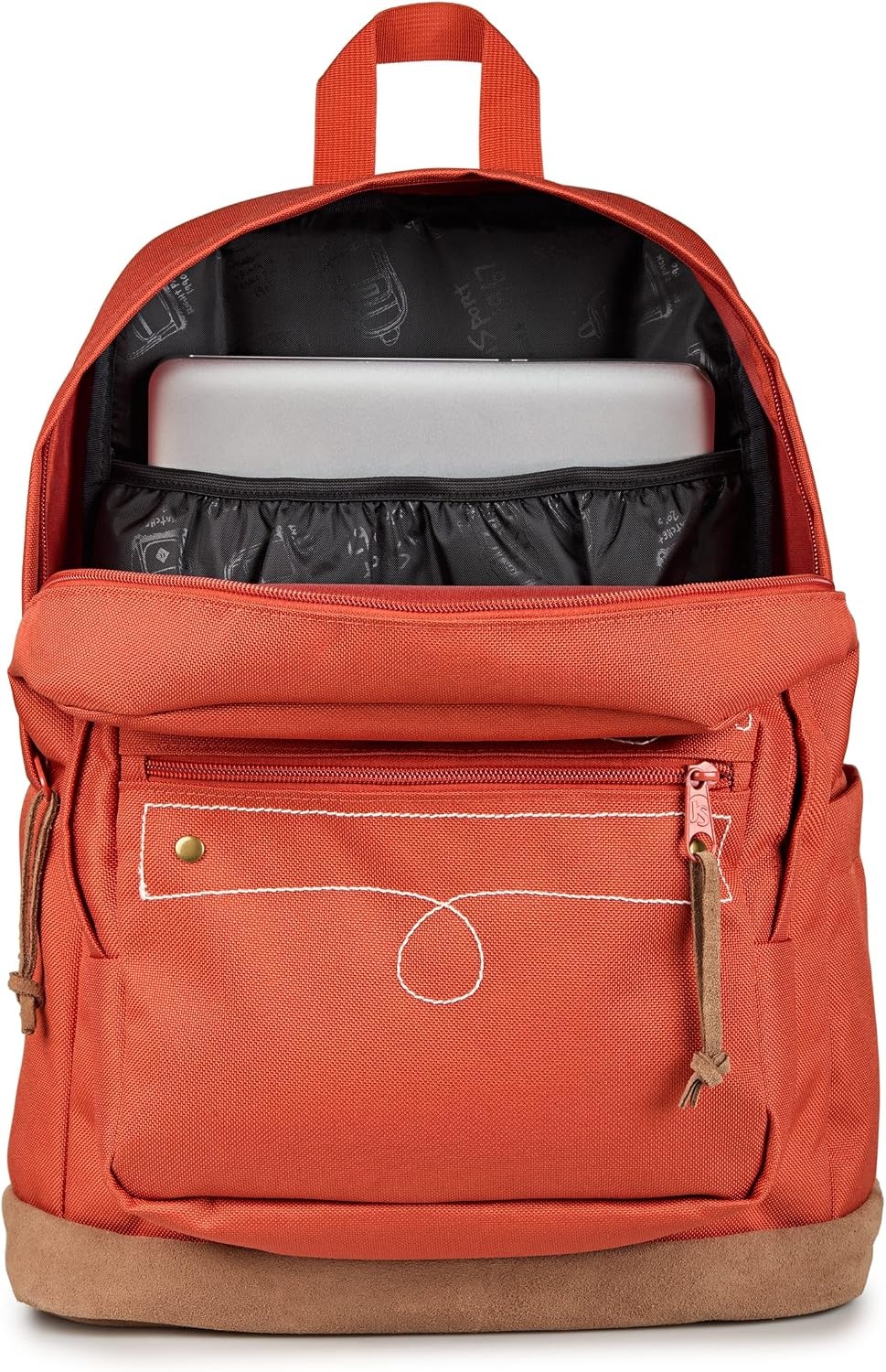 image:imageJanSport Right Pack Expressions Backpack Travel Work or Laptop Bag Coconut CorduroyWestbound Embroidery Dune RedBrownTan
