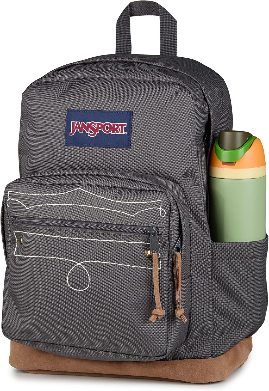 image:imageJanSport Right Pack Expressions Backpack Travel Work or Laptop Bag Coconut CorduroyWestbound Embroidery Smokey GritOxfordTan