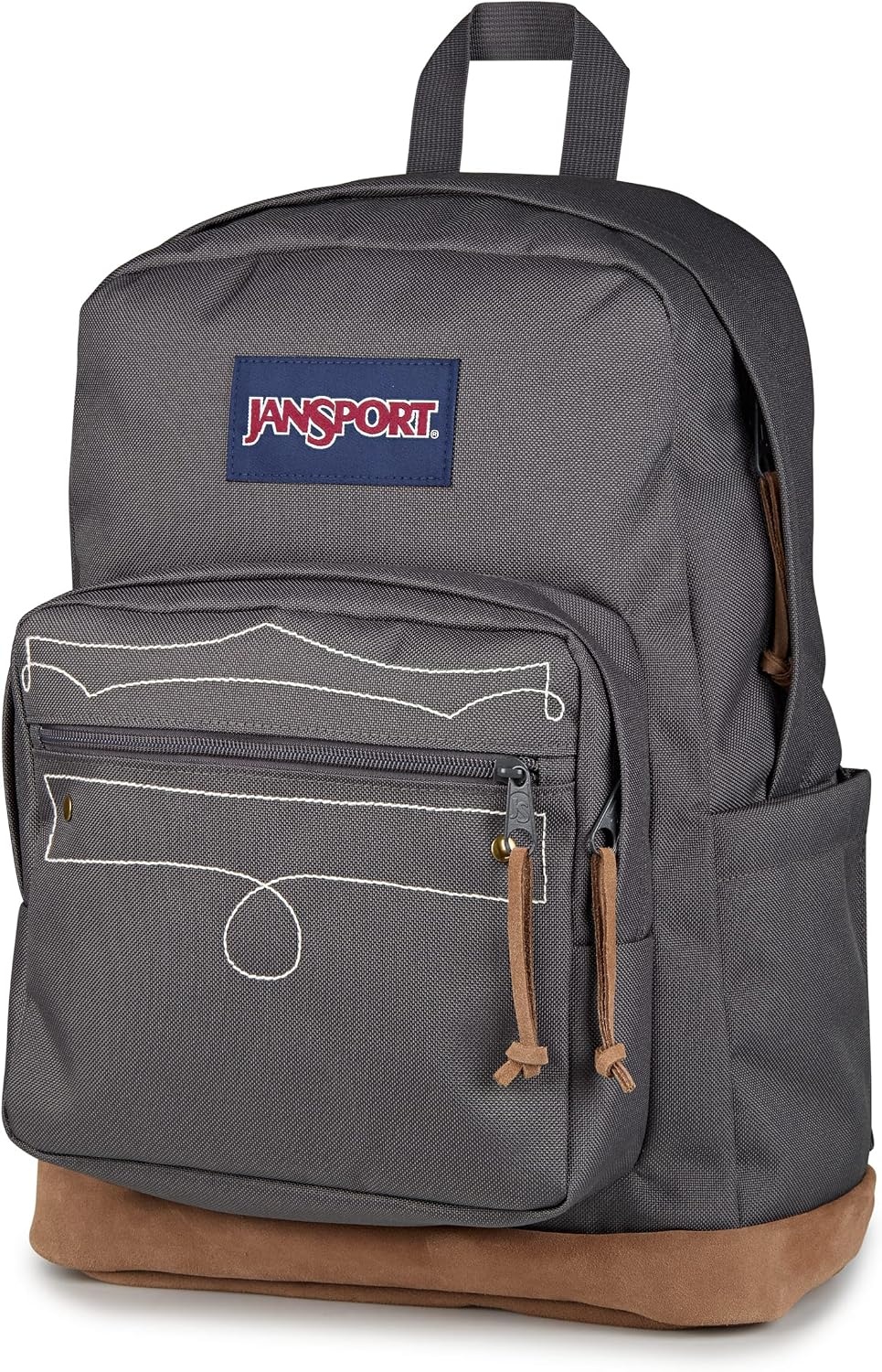 image:imageJanSport Right Pack Expressions Backpack Travel Work or Laptop Bag Coconut CorduroyWestbound Embroidery Smokey GritOxfordTan