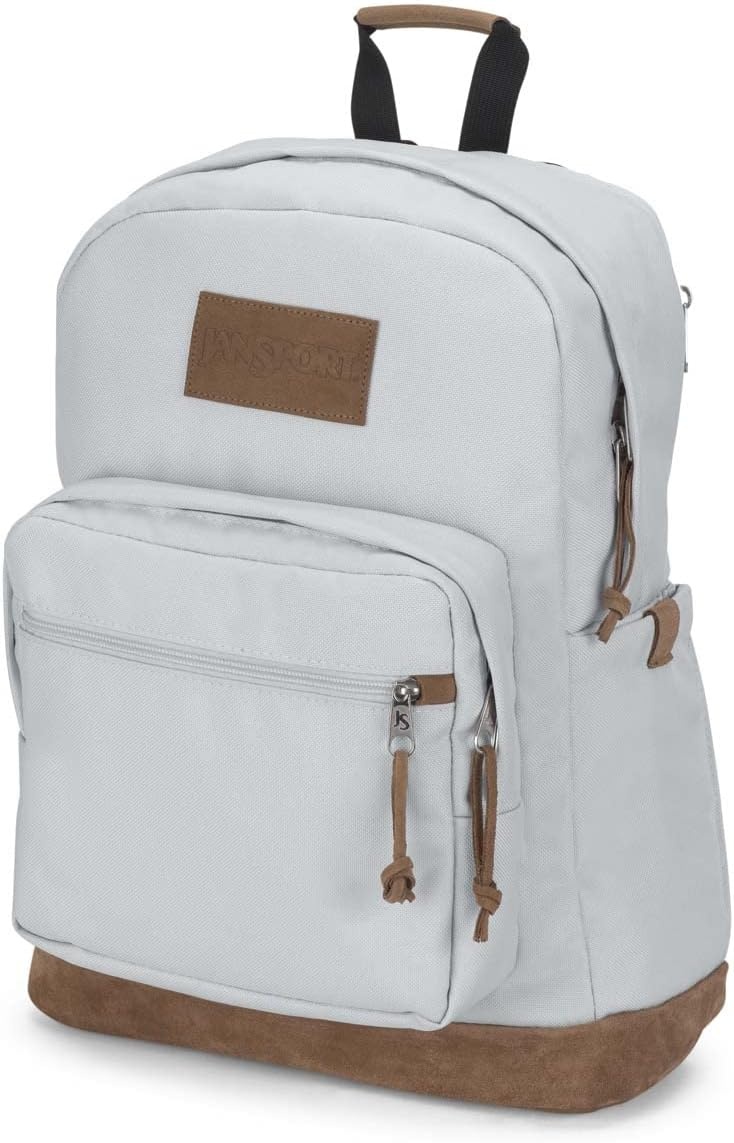 image:imageJanSport Right Pack Premium Backpack Daypack with 15 Laptop Sleeve Main Compartment Water Bottle Pocket Mauve HazeOyster Mushroom