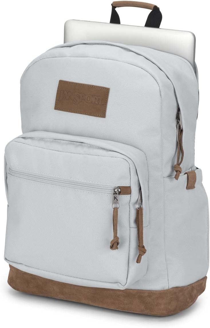 image:imageJanSport Right Pack Premium Backpack Daypack with 15 Laptop Sleeve Main Compartment Water Bottle Pocket Mauve HazeOyster Mushroom