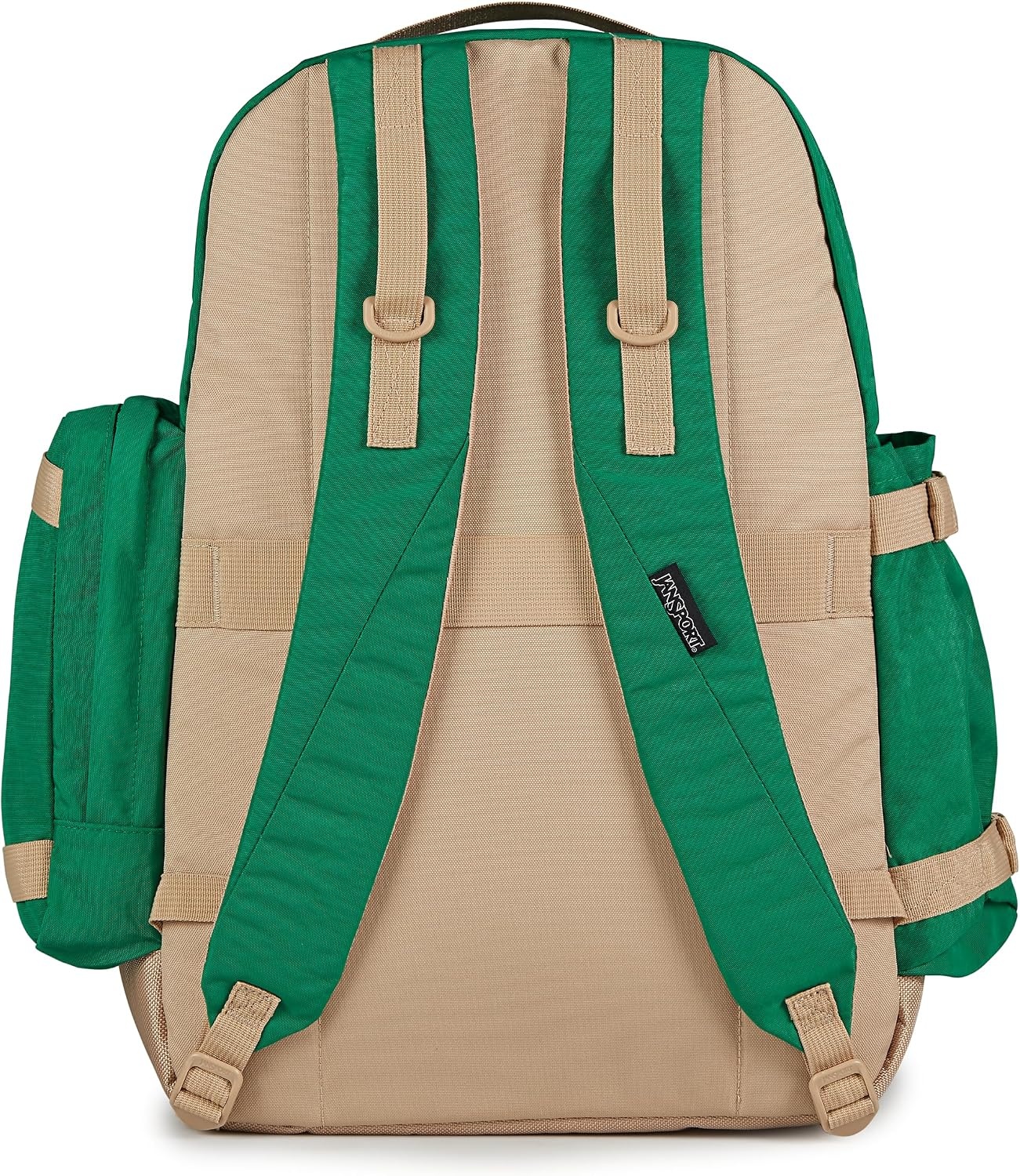 image:imageJanSport Seattle Pack Durable Backpack with Main Compartment Dual Water Bottle Pockets Lined Laptop Sleeve BlackJelly Kelly