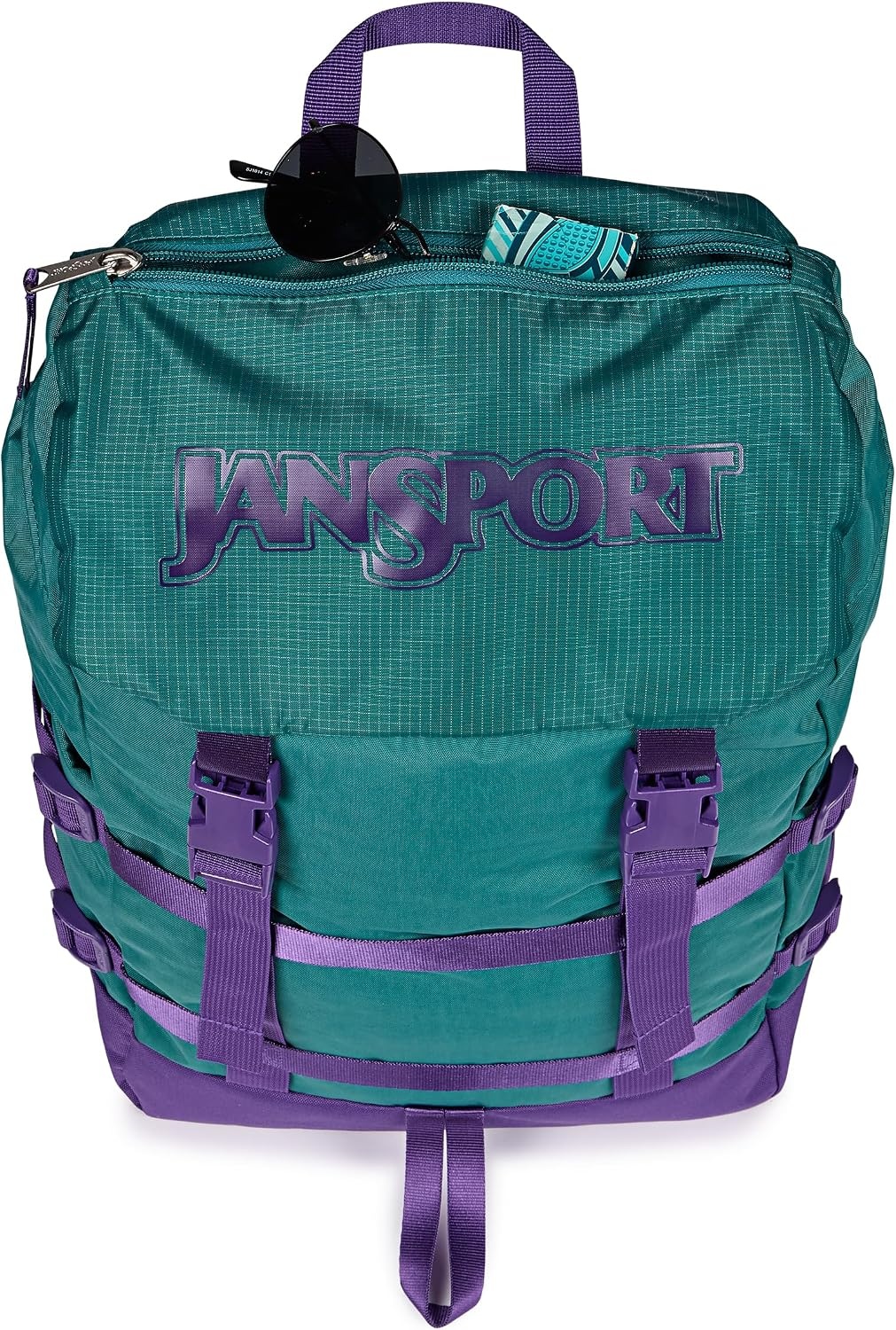 image:imageJanSport Skip Pack Backpack 28L Capacity Fits 135 Laptop Large Main Compartment Side Water Bottle Pocket Ideal for Work amp Travel Jelly KellyEmerald Pool