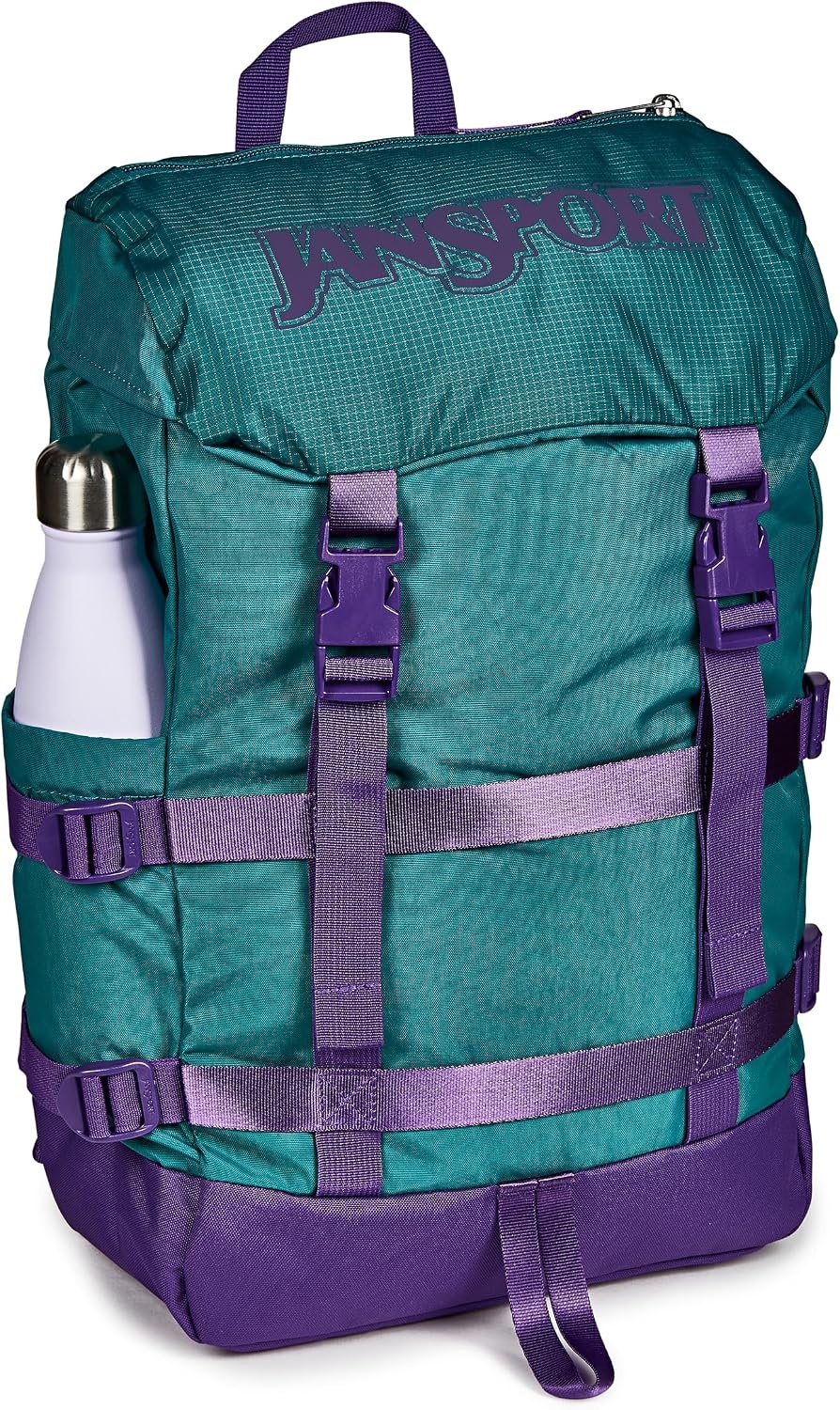 image:imageJanSport Skip Pack Backpack 28L Capacity Fits 135 Laptop Large Main Compartment Side Water Bottle Pocket Ideal for Work amp Travel Jelly KellyEmerald Pool