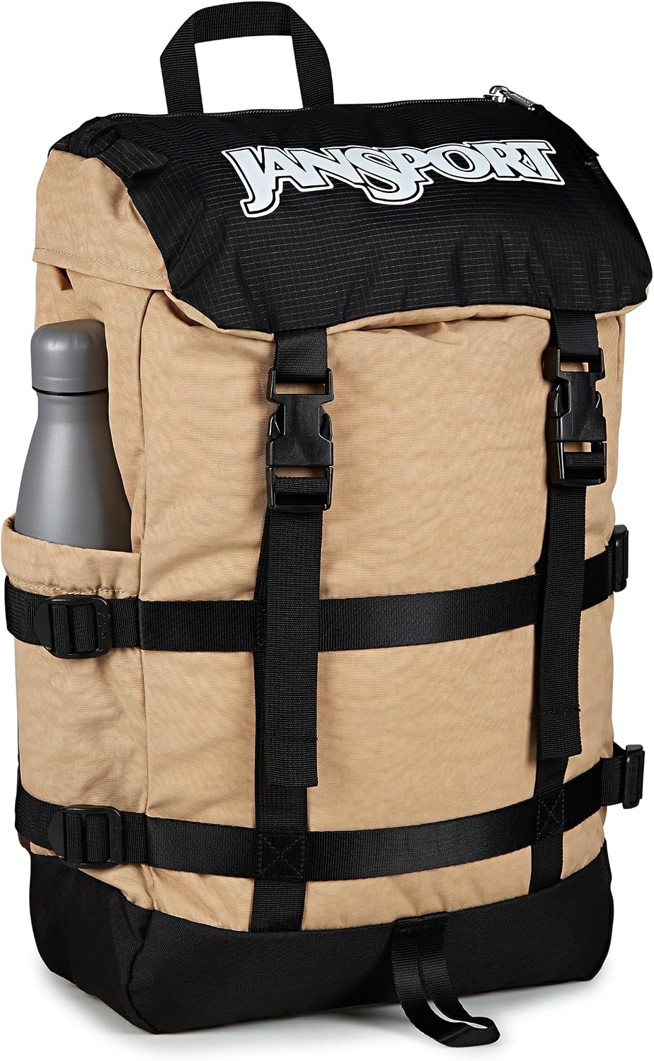 image:imageJanSport Skip Pack Backpack 28L Capacity Fits 135 Laptop Large Main Compartment Side Water Bottle Pocket Ideal for Work amp Travel Jelly KellyTravertine
