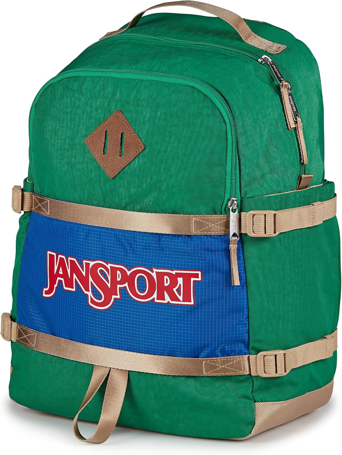 image:imageJanSport Small Seattle Pack Compact Backpack with Main Compartment Dual Water Bottle Pockets and Padded Sleeve for 15Inch Laptop BlackJelly Kelly