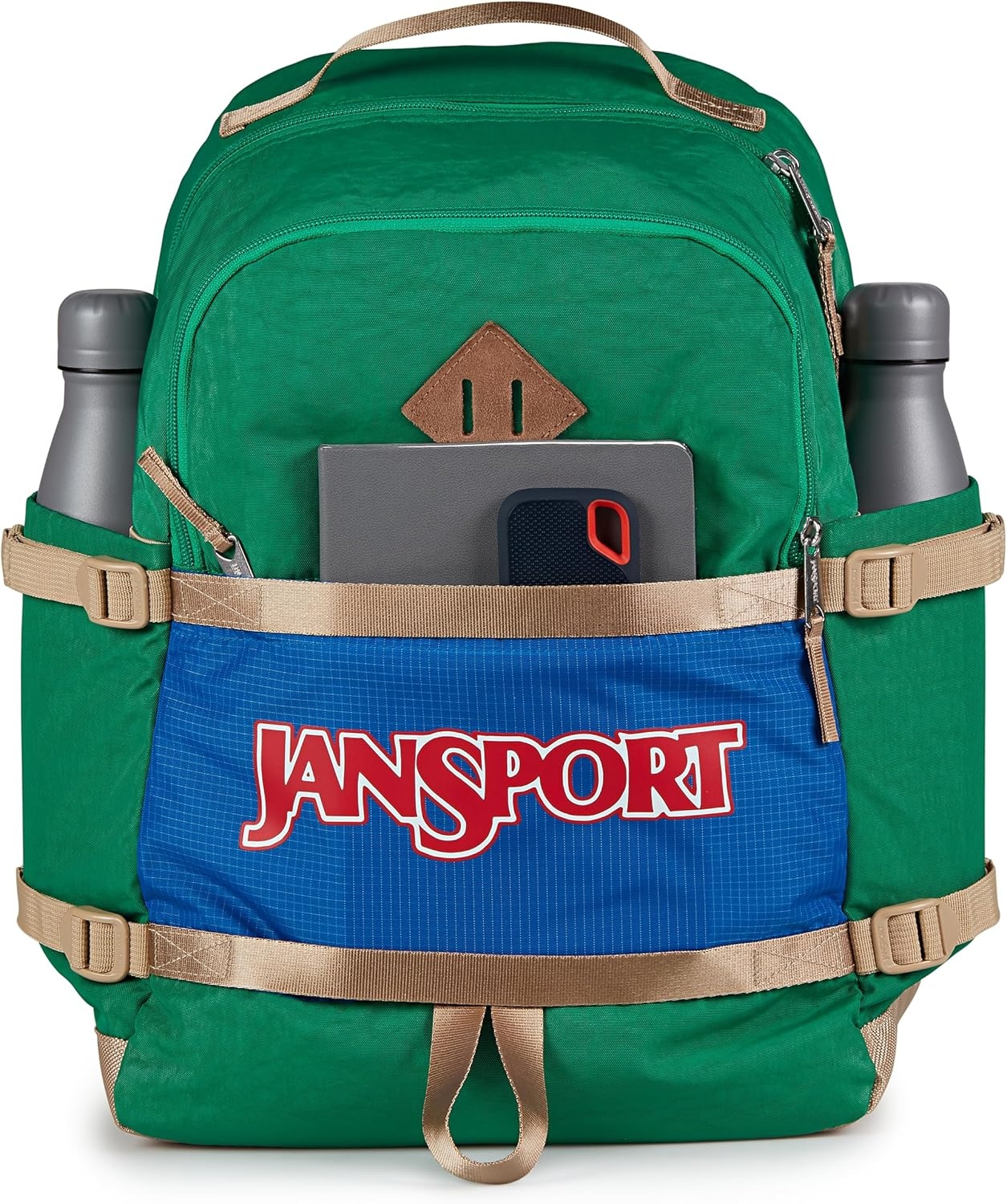 image:imageJanSport Small Seattle Pack Compact Backpack with Main Compartment Dual Water Bottle Pockets and Padded Sleeve for 15Inch Laptop BlackJelly Kelly