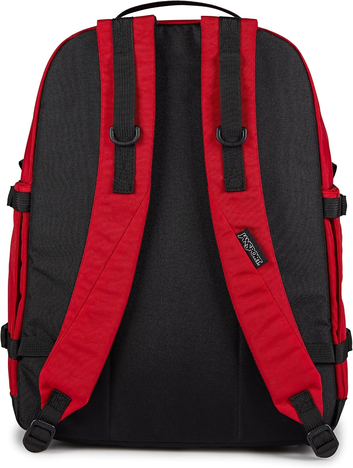 image:imageJanSport Small Seattle Pack Compact Backpack with Main Compartment Dual Water Bottle Pockets and Padded Sleeve for 15Inch Laptop BlackRed Tape