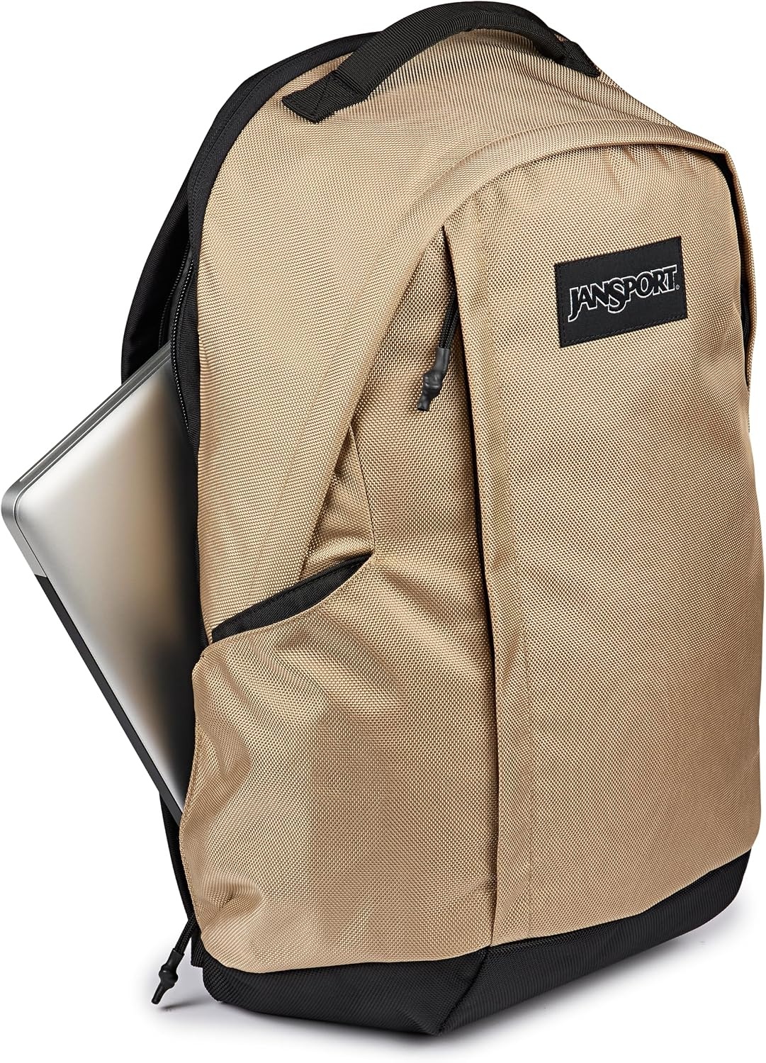 image:imageJanSport Station Pack Large Backpack with Side Access Padded Laptop Sleeve Dual Water Bottle Pockets and Organizer Loft Pocket WhiteTravertine