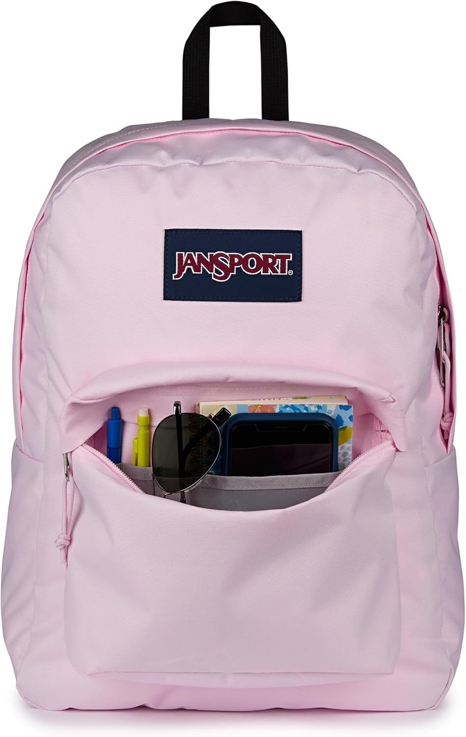 image:imageJanSport SuperBreak One Backpack Durable Lightweight Bag with 1 Main Compartment Front Utility Pocket with Builtin Organizer Premium Backpack Pastel PetalsPink Ice