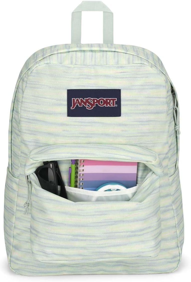 image:imageJanSport SuperBreak One Backpack Durable Lightweight Bag with 1 Main Compartment Front Utility Pocket with Builtin Organizer Premium Backpack Pastel Petals70s Space Dye Fresh Mint