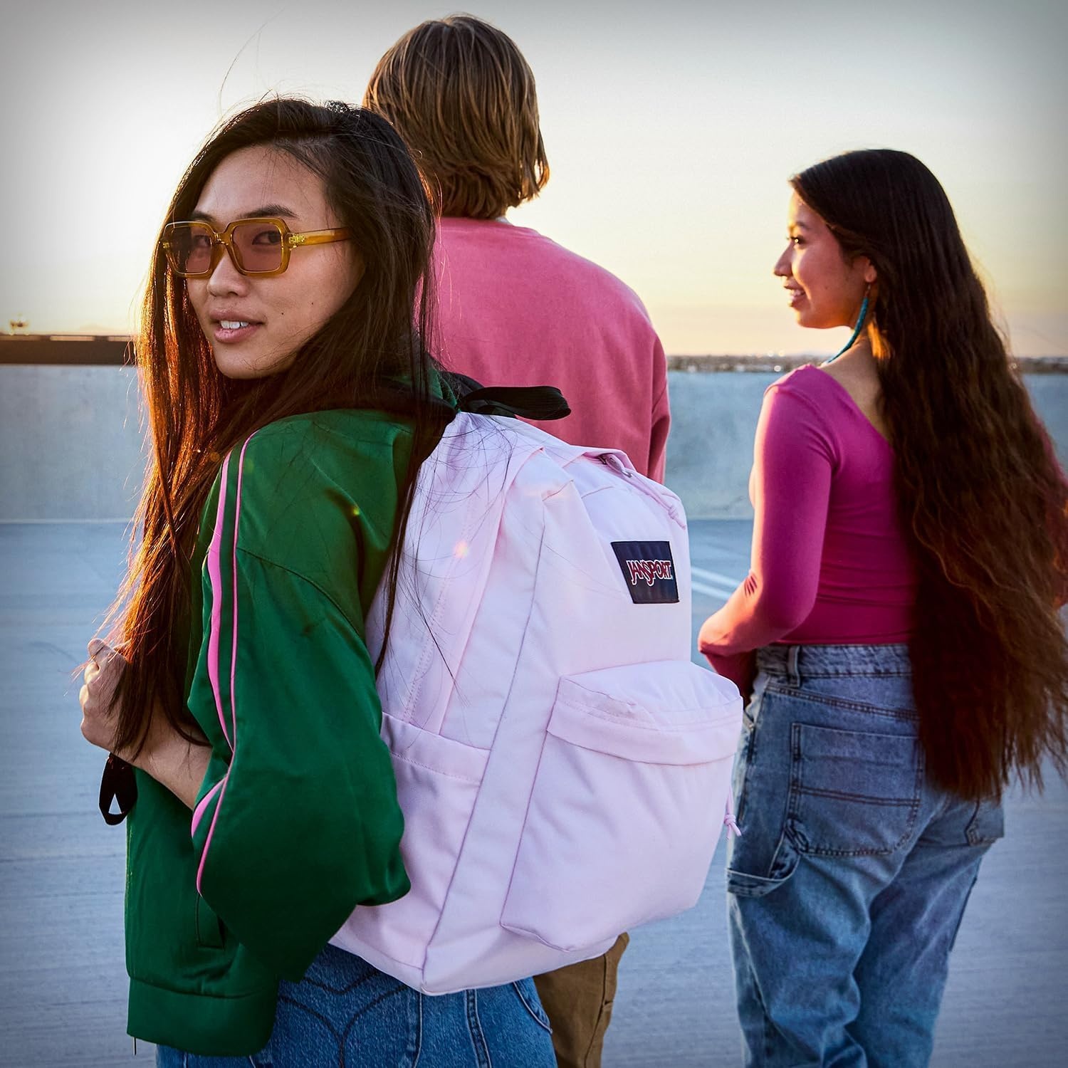 image:imageJanSport SuperBreak One Backpack Durable Lightweight Bag with 1 Main Compartment Front Utility Pocket with Builtin Organizer Premium Backpack Pastel PetalsVortex Voyage