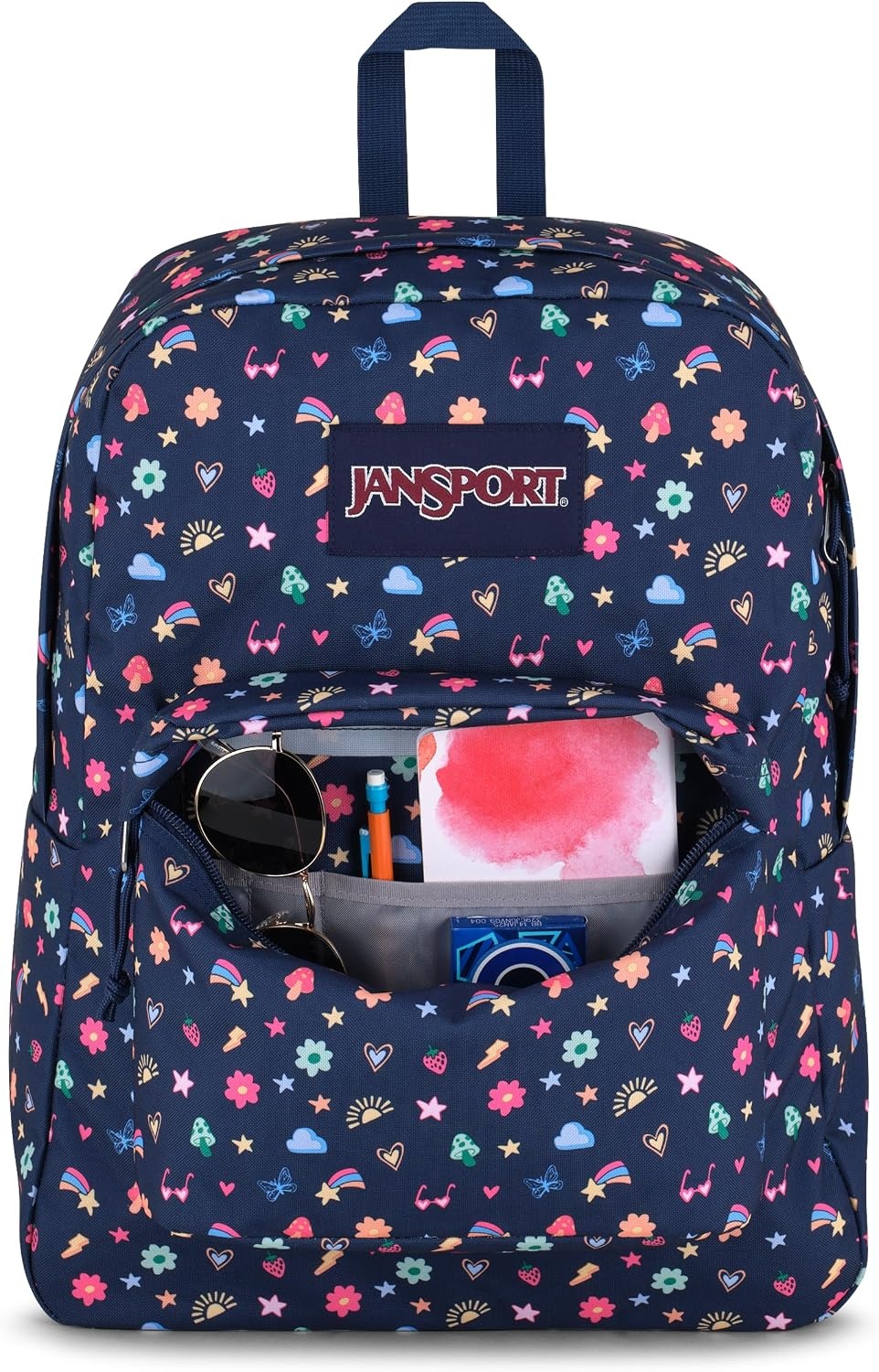 image:imageJanSport SuperBreak One Backpack Durable Lightweight Bag with 1 Main Compartment Front Utility Pocket with Builtin Organizer Premium Backpack Pastel PetalsSlice of Fun