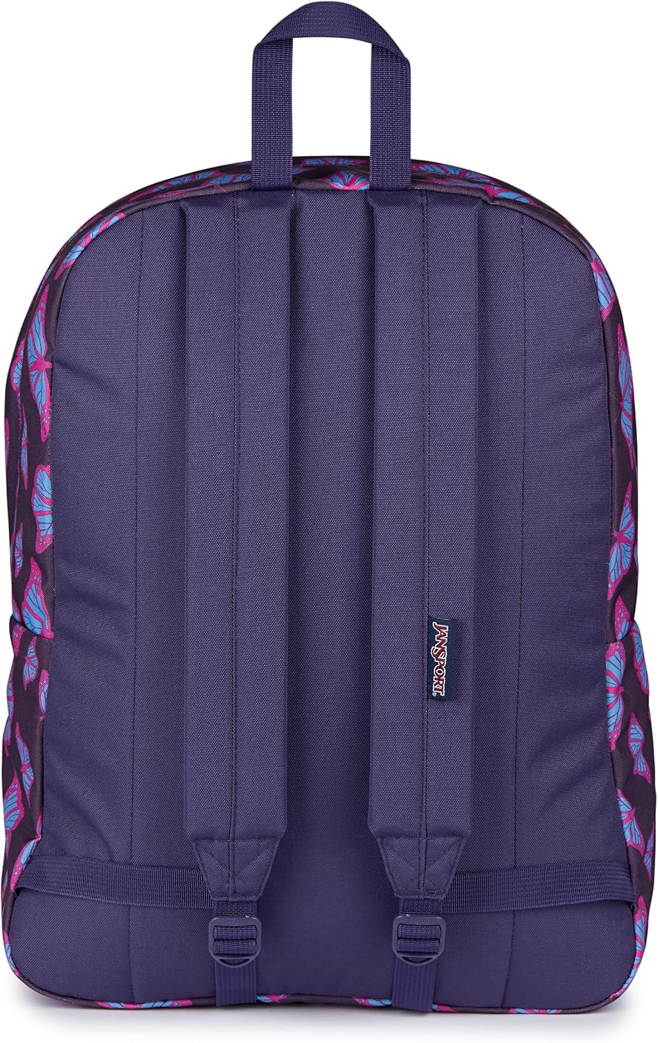 image:imageJanSport SuperBreak One Backpack Durable Lightweight Bag with 1 Main Compartment Front Utility Pocket with Builtin Organizer Premium Backpack Pastel PetalsFlutter By Purple