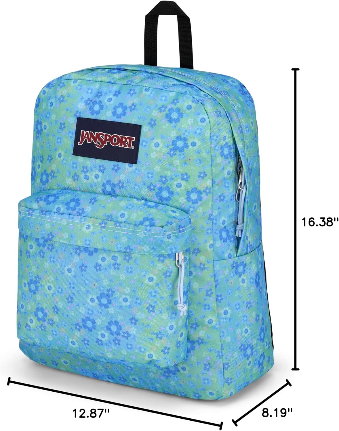 image:imageJanSport SuperBreak One Backpack Durable Lightweight Bag with 1 Main Compartment Front Utility Pocket with Builtin Organizer Premium Backpack Pastel PetalsBaby Blossom Blue