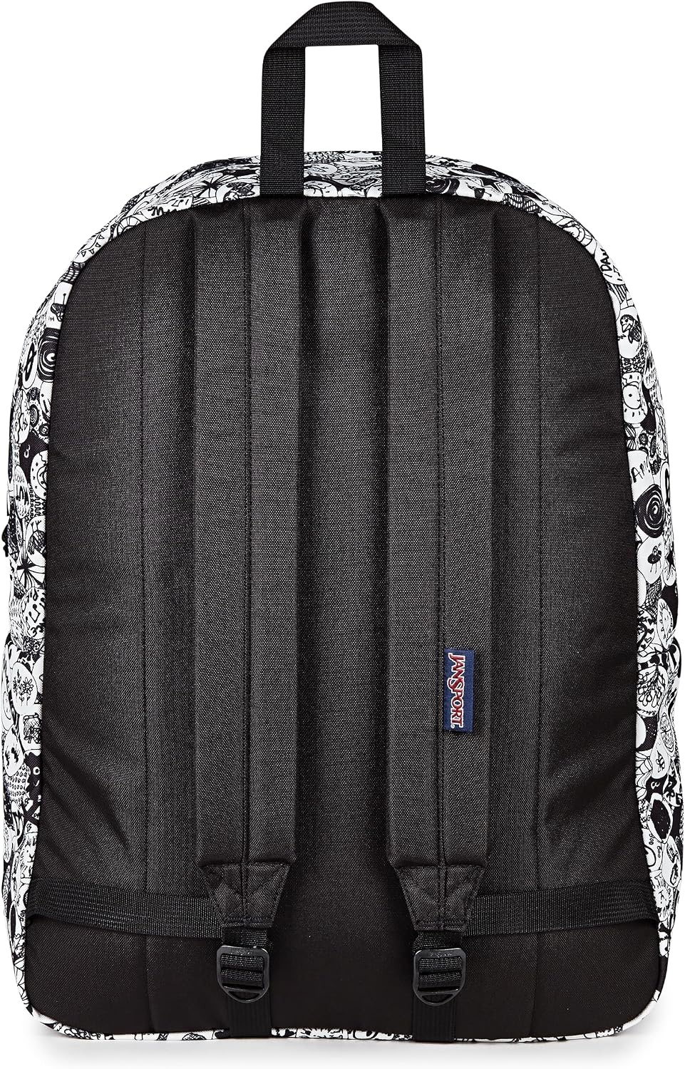 image:imageJanSport SuperBreak One Backpack Durable Lightweight Bag with 1 Main Compartment Front Utility Pocket with Builtin Organizer Premium Backpack Pastel PetalsDoodle Dots BlackWhiteGrey