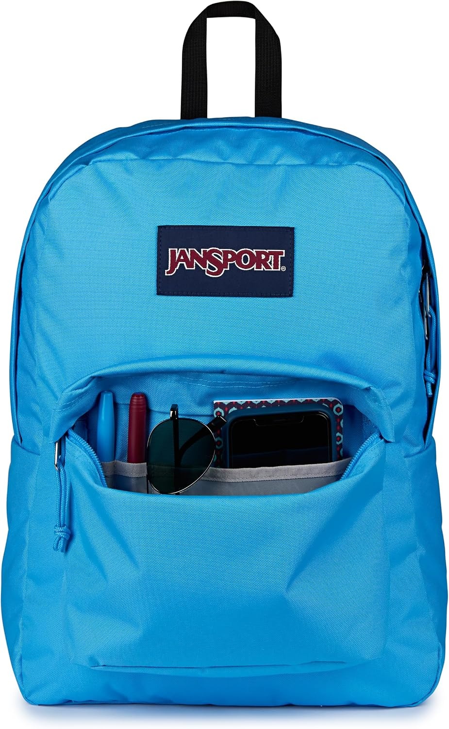 image:imageJanSport SuperBreak One Backpack Durable Lightweight Bag with 1 Main Compartment Front Utility Pocket with Builtin Organizer Premium Backpack Pastel PetalsElectric Azul