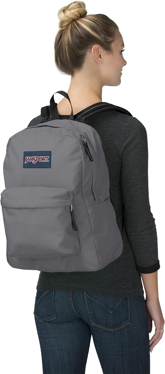 image:imageJanSport SuperBreak One Backpack Durable Lightweight Bag with 1 Main Compartment Front Utility Pocket with Builtin Organizer Premium Backpack Pastel PetalsGraphite Grey