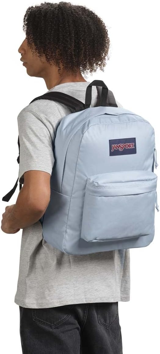 image:imageJanSport SuperBreak One Backpack Durable Lightweight Bag with 1 Main Compartment Front Utility Pocket with Builtin Organizer Premium Backpack Pastel PetalsBlue Dusk